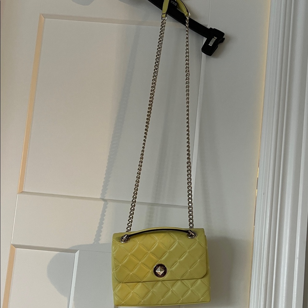 Kate Spade - Sage green Quilted Chain Shoulder Bag